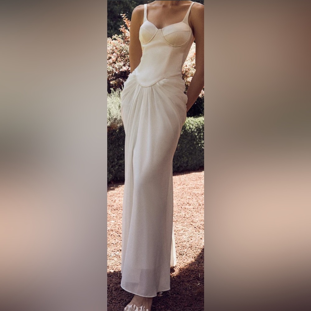 Meshki Cream Maxi Dress